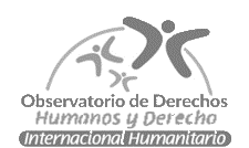 Logo Observatorio de Derechos Humanos y DIH