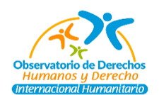 Logo Observatorio de Derechos Humanos y DIH
